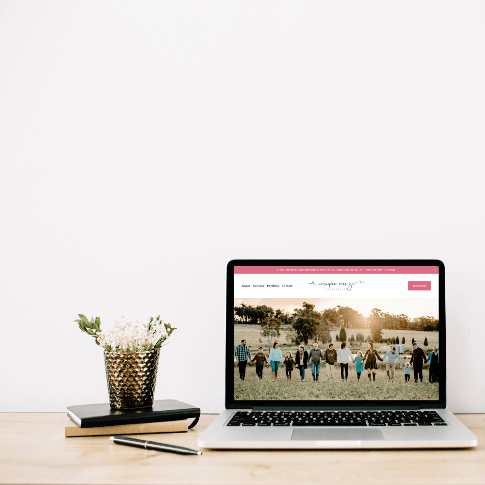 photographer website design showcase