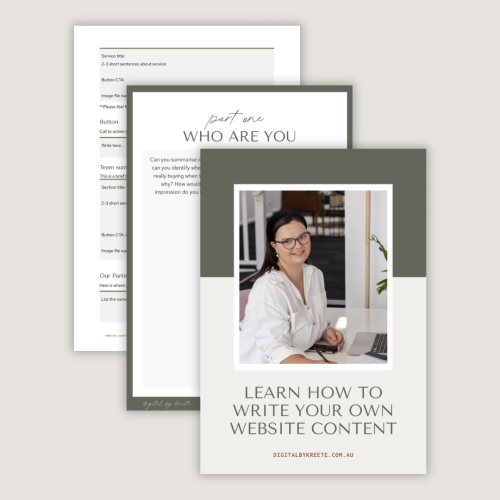 Website Content Workbook Example